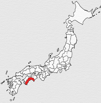 日本地図、土佐
